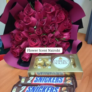 Red roses and chocolates