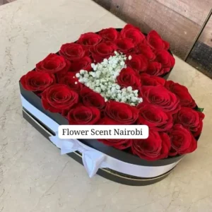 heart shaped flower box