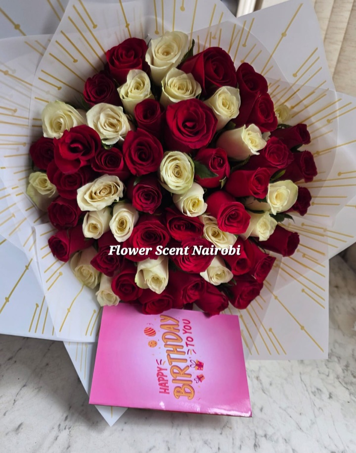birthday mix roses
