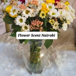 mixed flowers vase flowers delivery in Nairobi